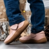 Baby ballerina shoes PONKI Barefoot Kamper Powder, sizes 22-26