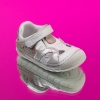 Baby barefoot sandals PONKI BAREFOOT REBBEL WHITE-SILVER №19-21