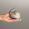 Pantofi Barefoot pentru bebeluși **PONKI Barefoot Slick Grey**, mărimi **19–23**