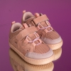 Pantofi barefoot pentru bebeluși **PONKI Barefoot SQUASH II Pudră** №19–21