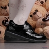Baby formal shoes PONKI ELEGANCE Black-Grey, sizes 26-30