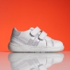 Baby Barefoot Shoes PONKI Barefoot Lignes White - Silver №19-21