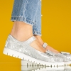 Children's ballerina shoes PONKI ELEGANZA Silver №31-36