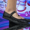 Children's Ballerinas PONKI QUITY BLACK, Sizes 31-36