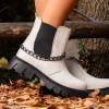 Children's boots PONKI CHELSY BEIGE №31-35