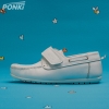 Children's Moccasins PONKI ELEGO II SNOWWHITE, Sizes 26-30