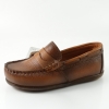 Children's moccasins PONKI GLASSES BROWN №26-30