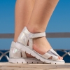 Children's sandals PONKI Pangara White №26-30