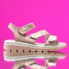 Girls’ Sandals PONKI Stripes Powder Pink №31-36
