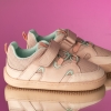 Pantofi barefoot pentru copii **PONKI Barefoot SQUASH II Pudră-Verde** №31–36
