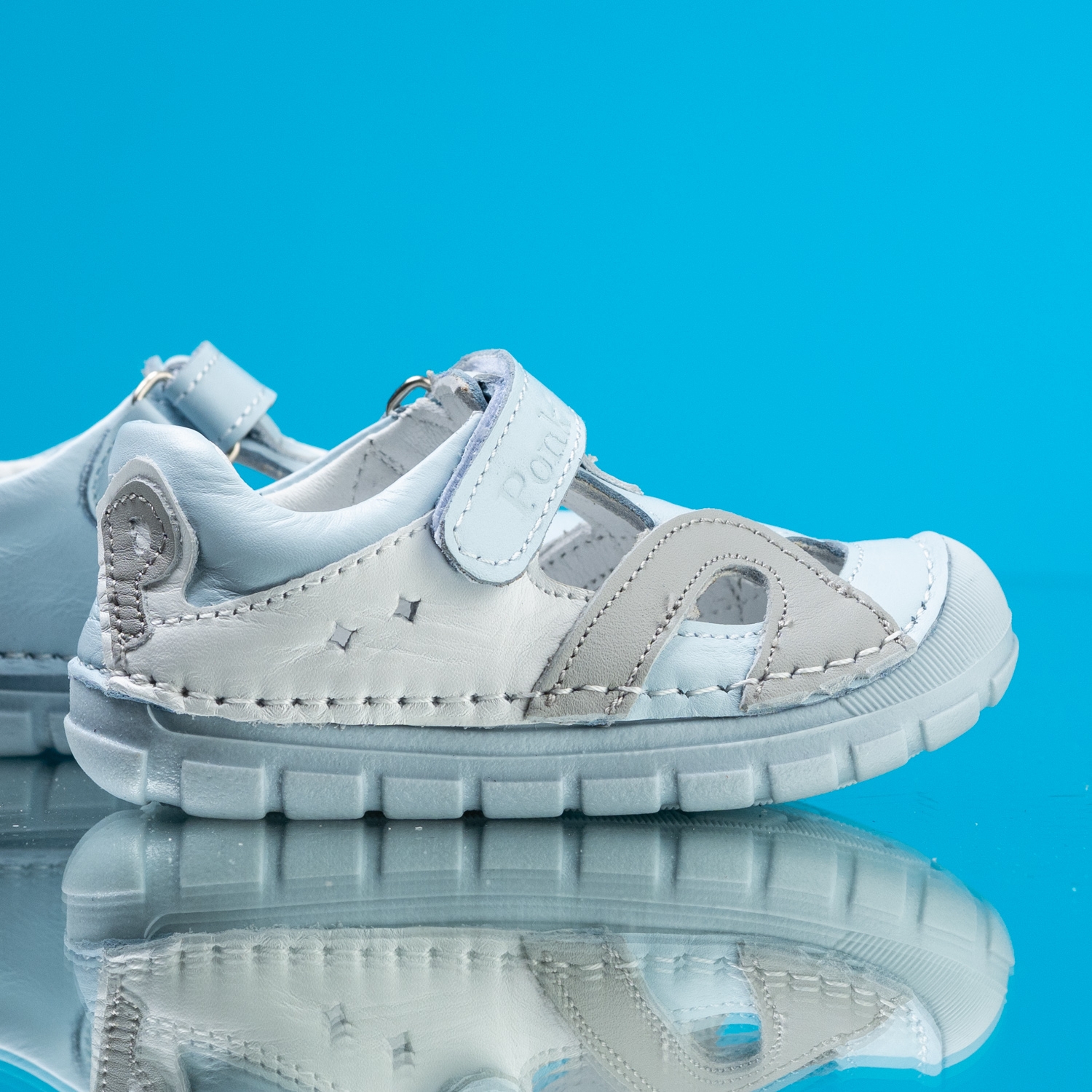 Baby barefoot sandals PONKI BAREFOOT REBBEL LIGHTBLUE №19-21