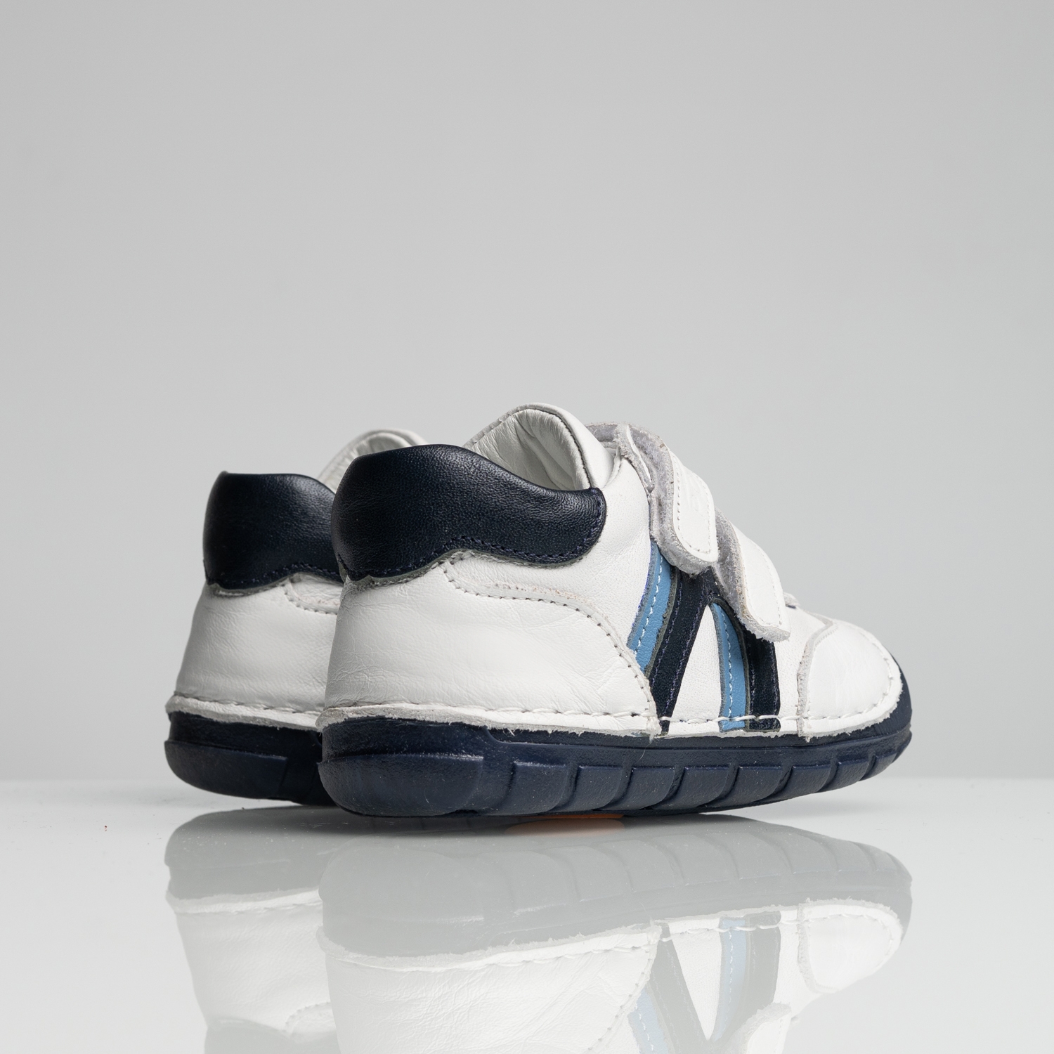 Baby Barefoot Shoes PONKI BAREFOOT Selmora White-Blue №19–23