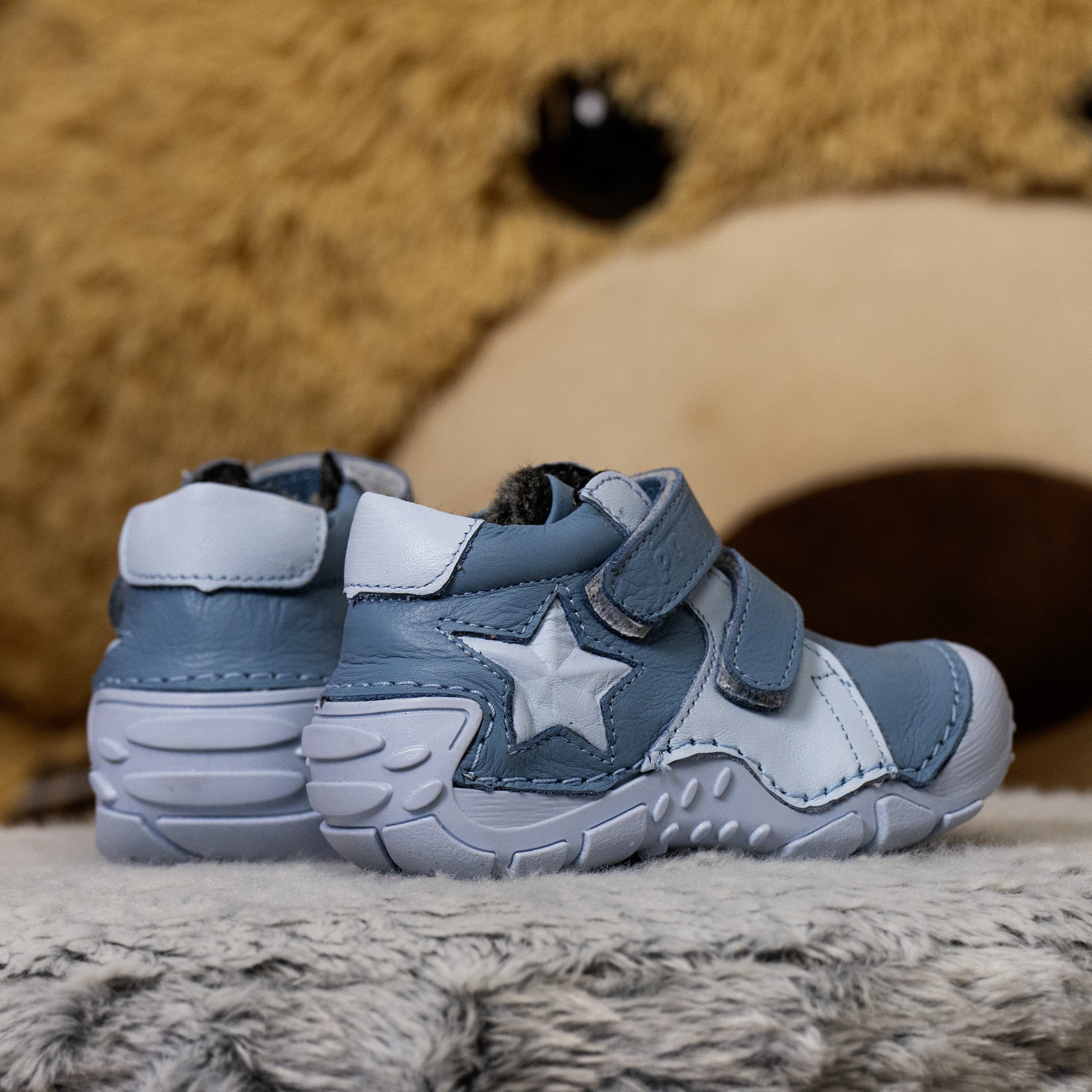 Baby boots PONKI BAREFOOT ASTRO SKYBLUE №19-21