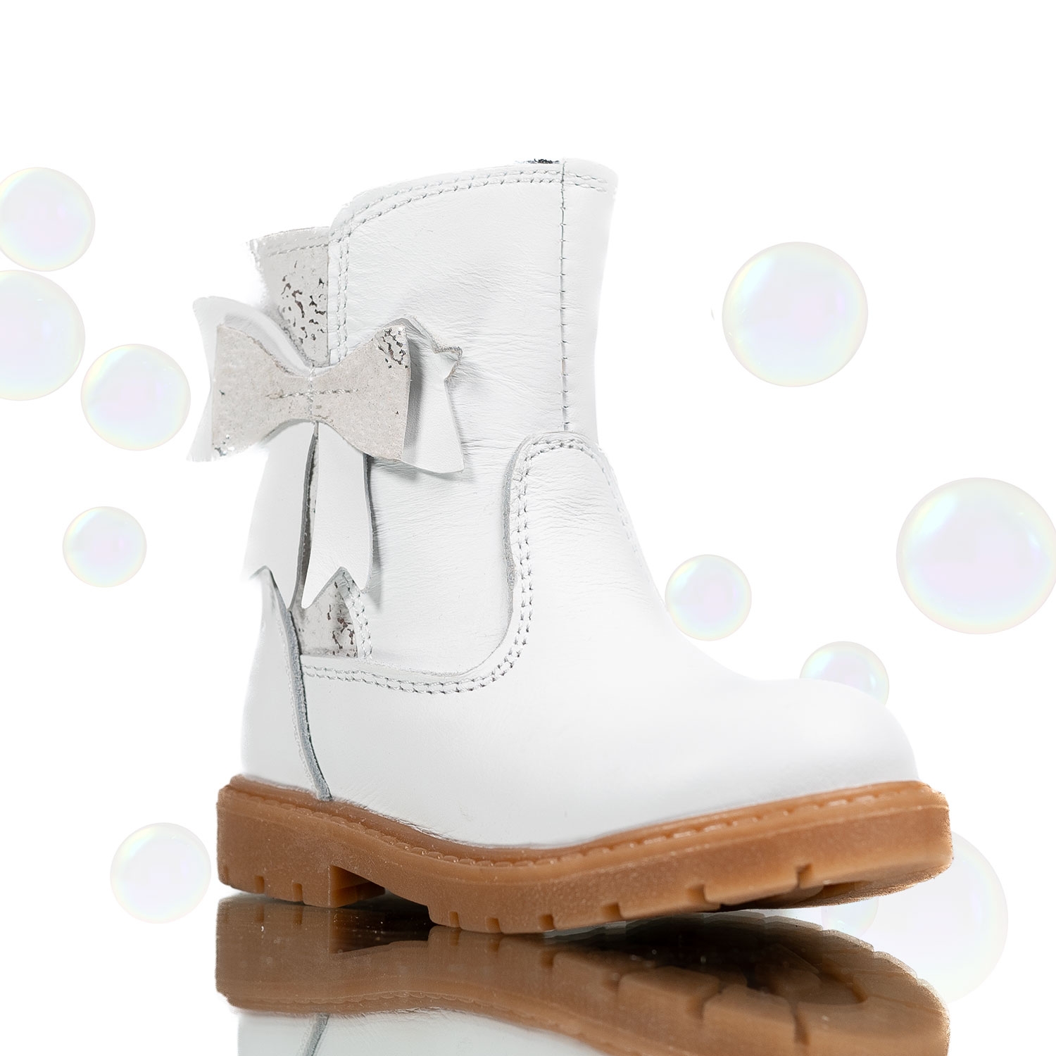 Baby boots PONKI HK-BOW White №22-25