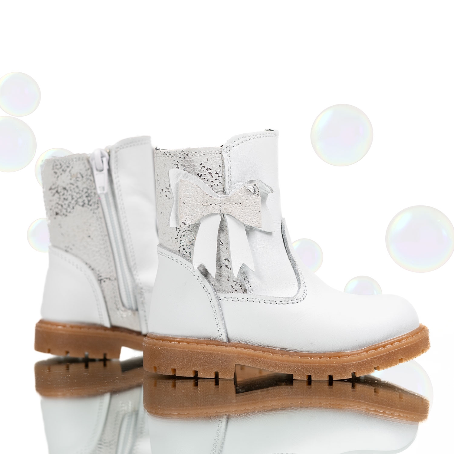 Baby boots PONKI HK-BOW White №22-25