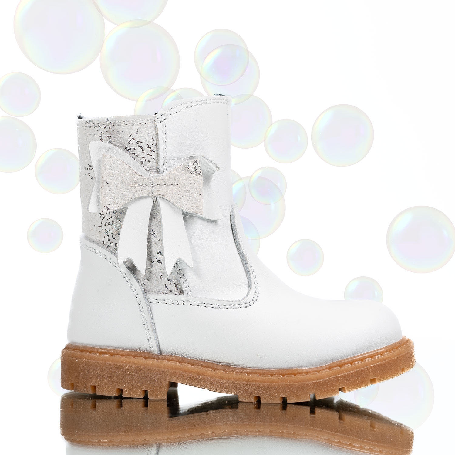Baby boots PONKI HK-BOW White №22-25