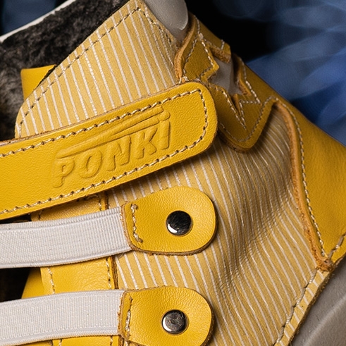 Baby boots PUFFY PONKI BRENDOSTAR YELLOW №19-22