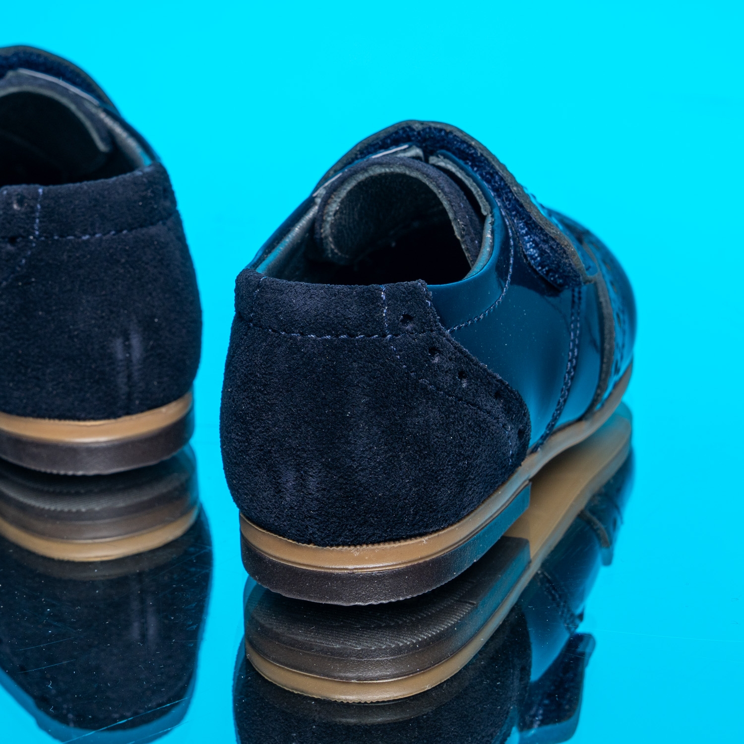 Baby Formal Shoes Bebbini ELEGANCE Dark Blue Size 19-25