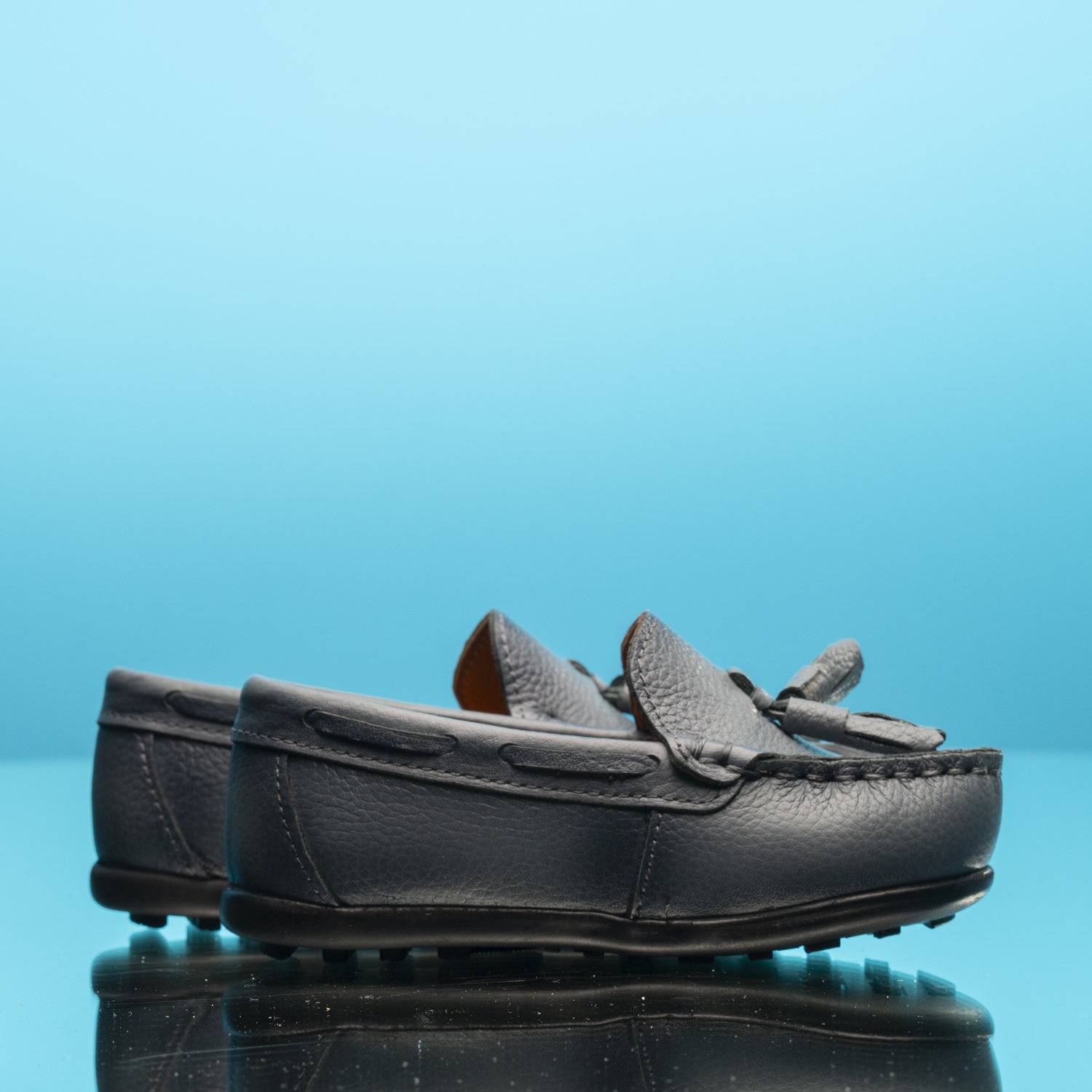 Baby moccasins PONKI ELEGANTE GREY №22-25