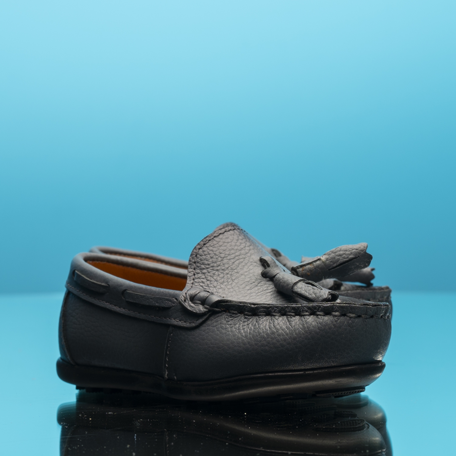 Baby moccasins PONKI ELEGANTE GREY №22-25