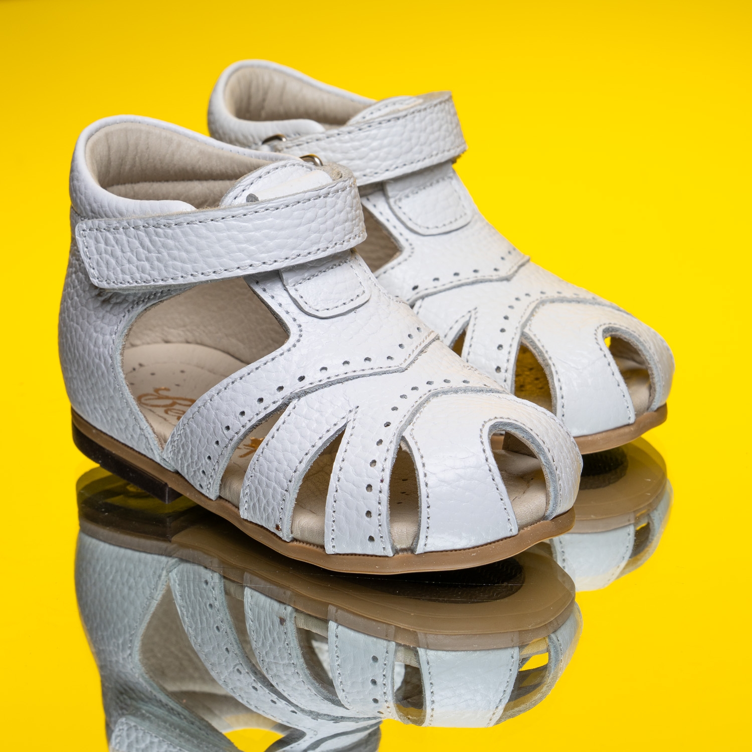 Baby Sandals Bebbini SARO White Size 19-25