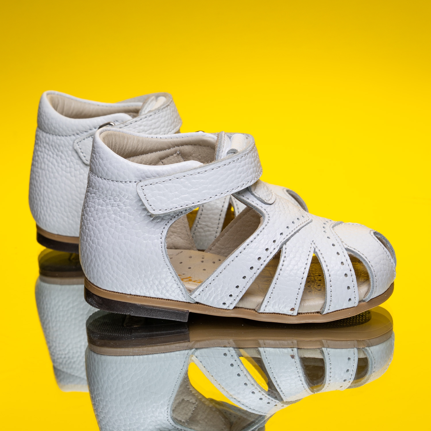 Baby Sandals Bebbini SARO White Size 19-25