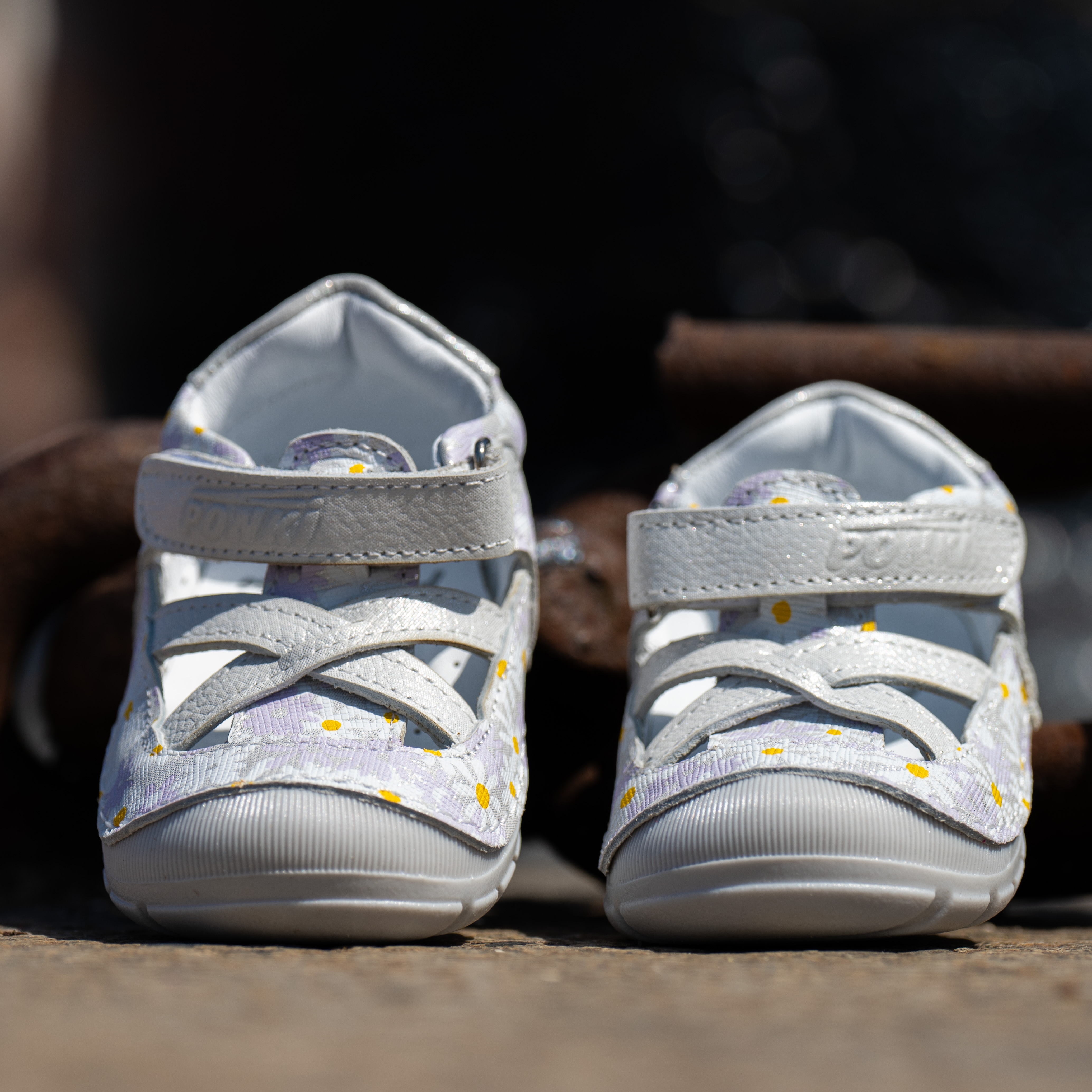 Baby sandals PONKI BAREFOOT SPLIT POWDER №19-21
