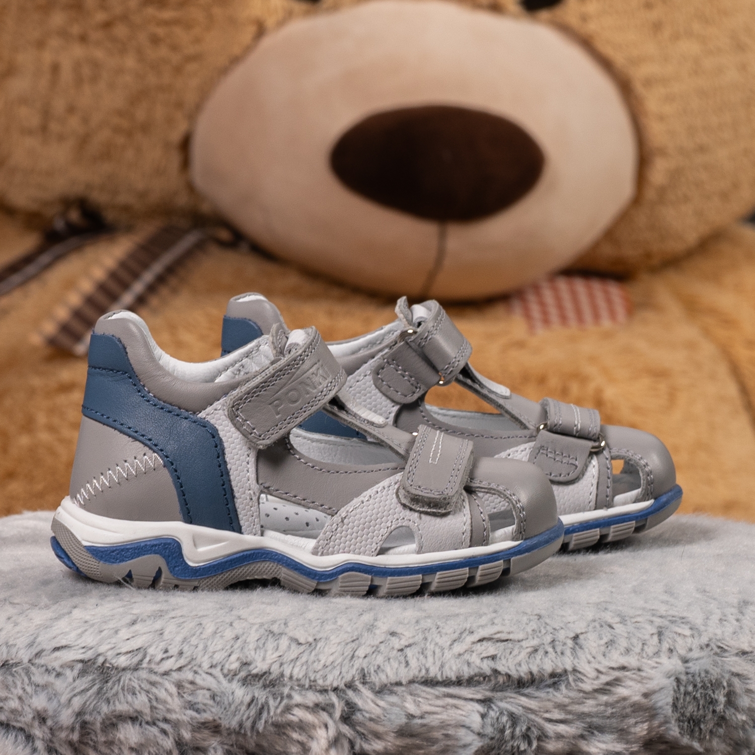Baby sandals PONKI Fermen Grey №21-25