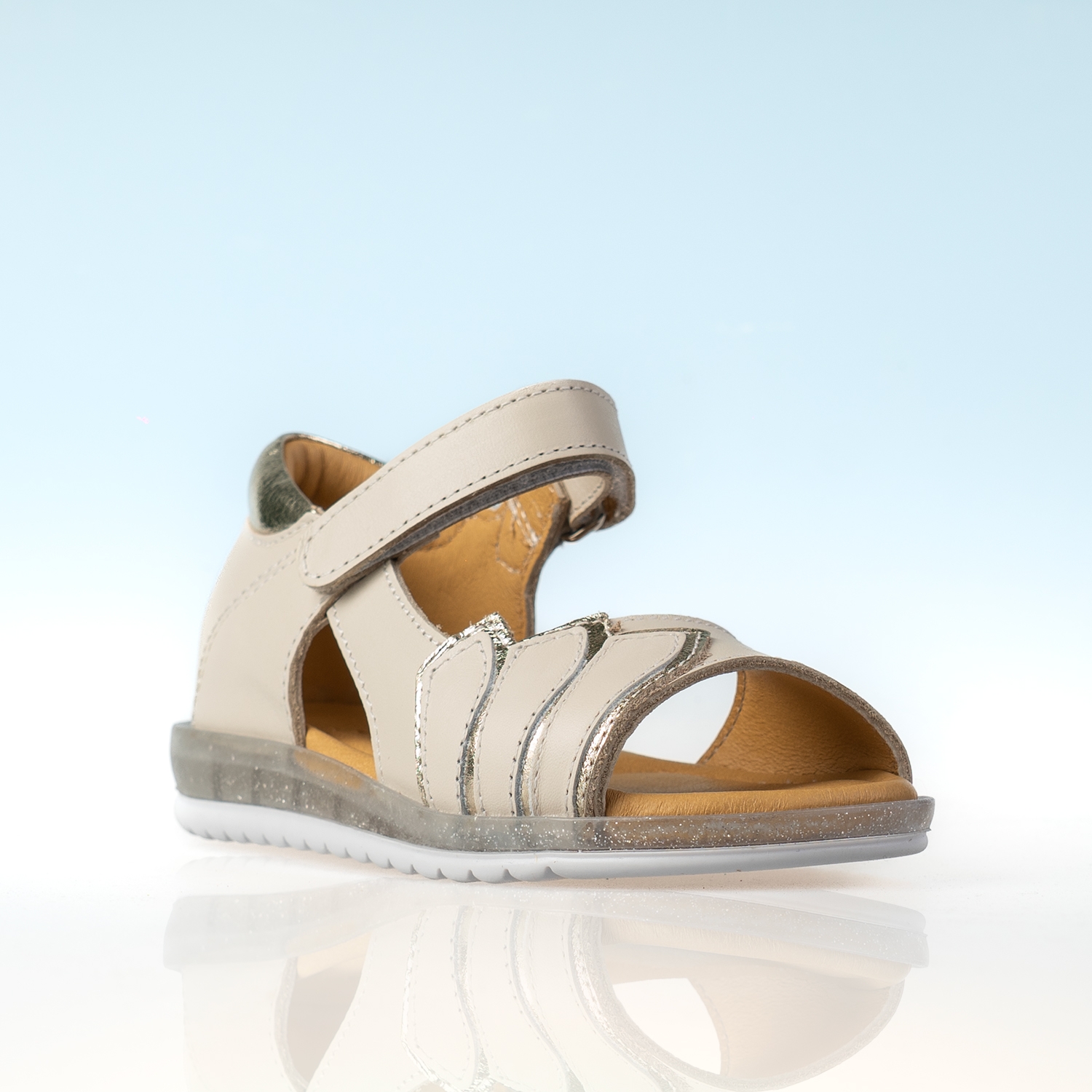 Baby sandals PONKI Leaves Beige №22-25