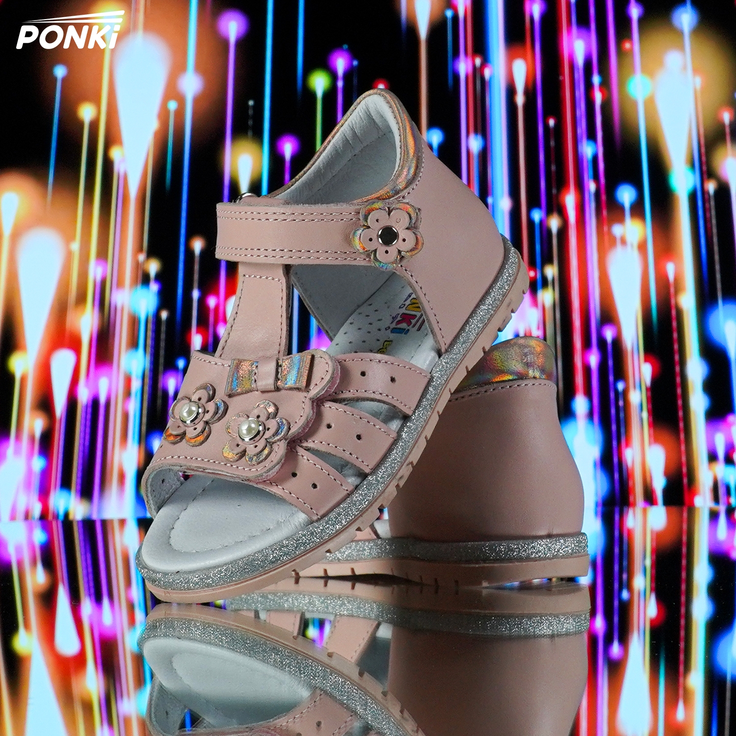 Baby sandals PONKI Lovely POWDER - PP502-6 - №21-25