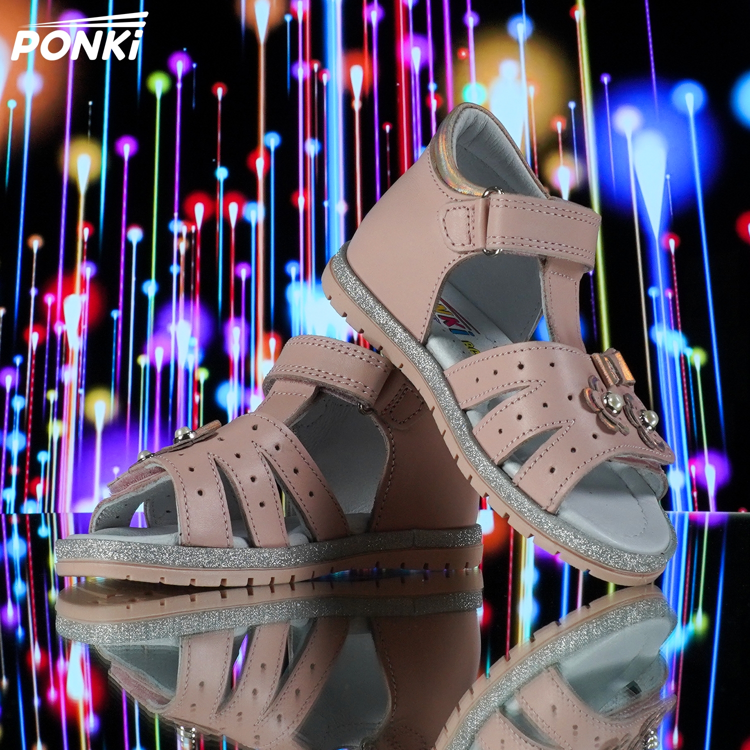 Baby sandals PONKI Lovely POWDER - PP502-6 - №21-25