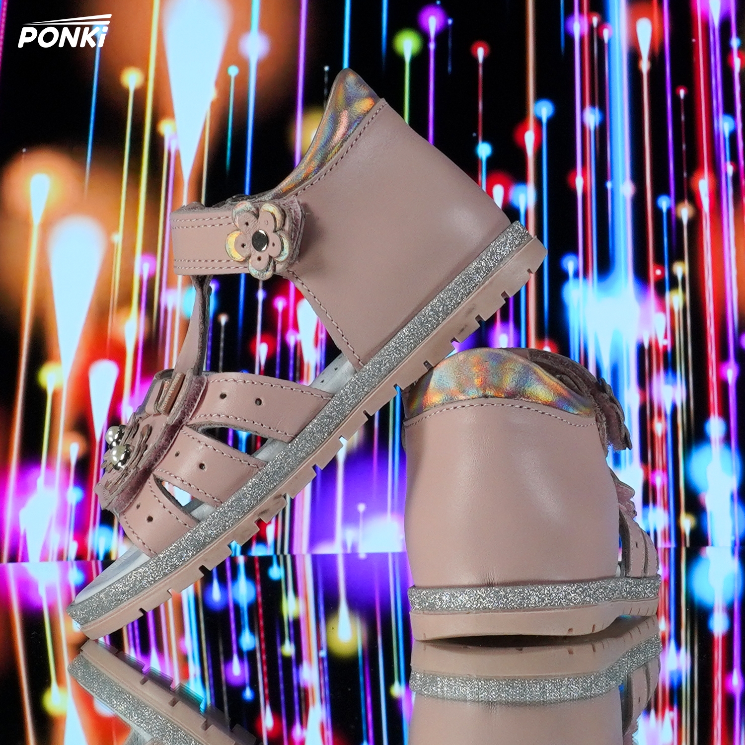 Baby sandals PONKI Lovely POWDER - PP502-6 - №21-25