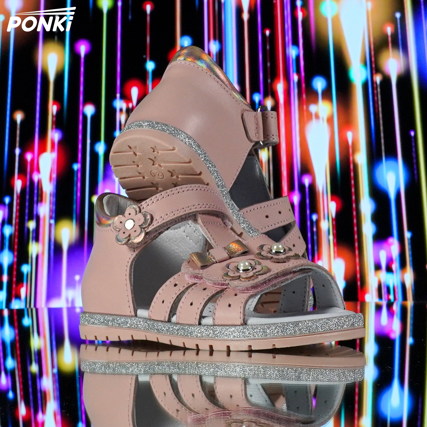 Baby sandals PONKI Lovely POWDER - PP502-6 - №21-25