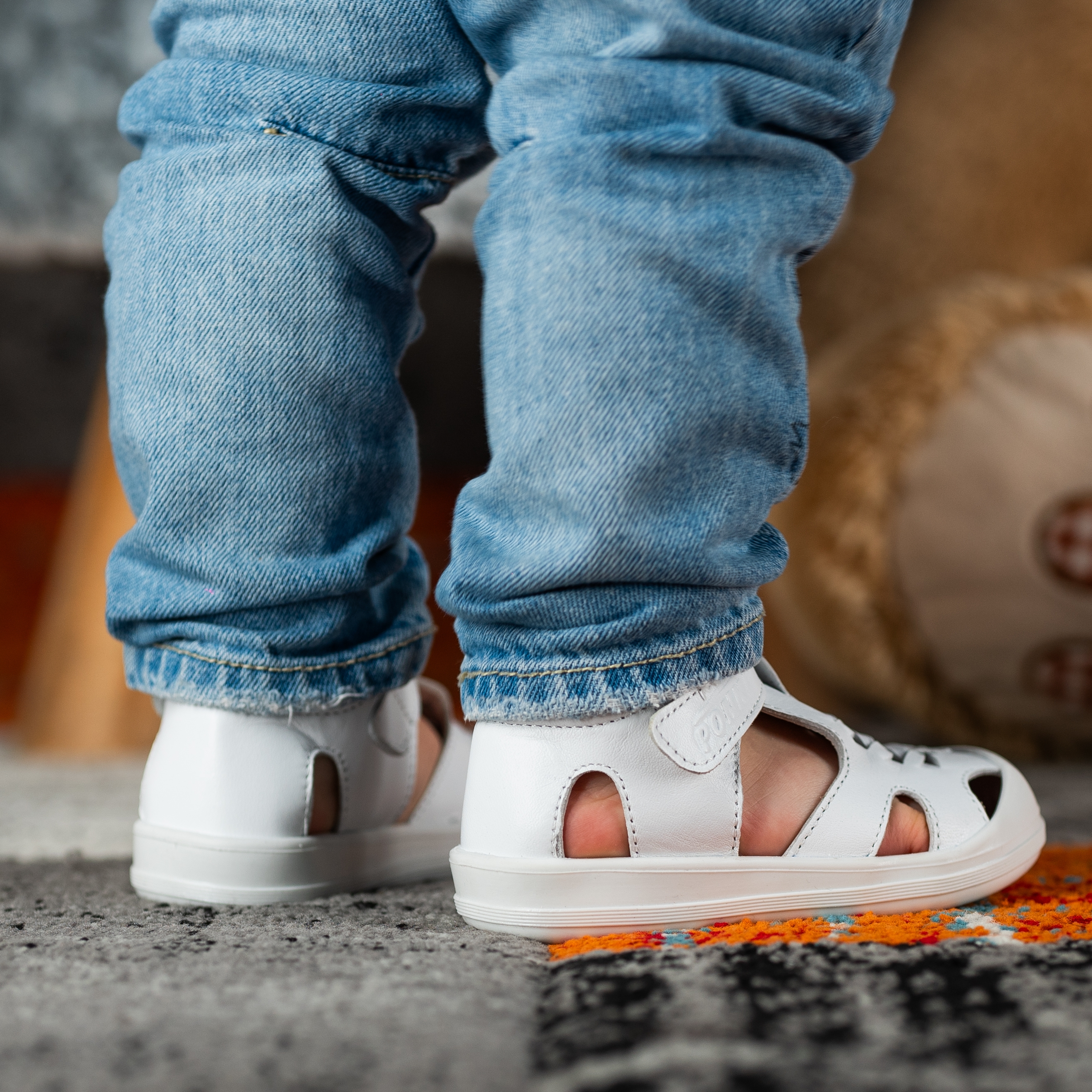 Baby sandals PONKI MANDER White New №22-25
