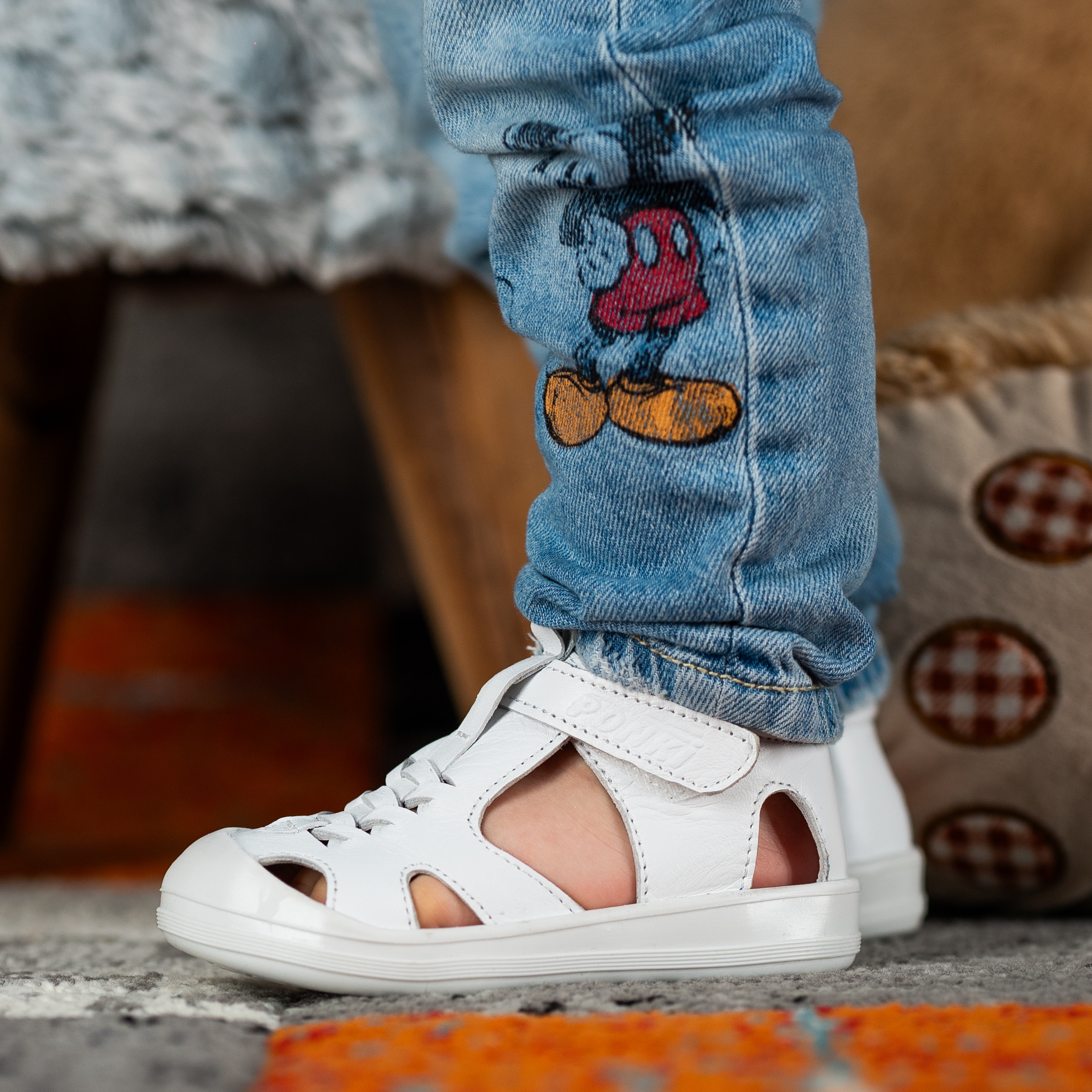 Baby sandals PONKI MANDER White New №22-25