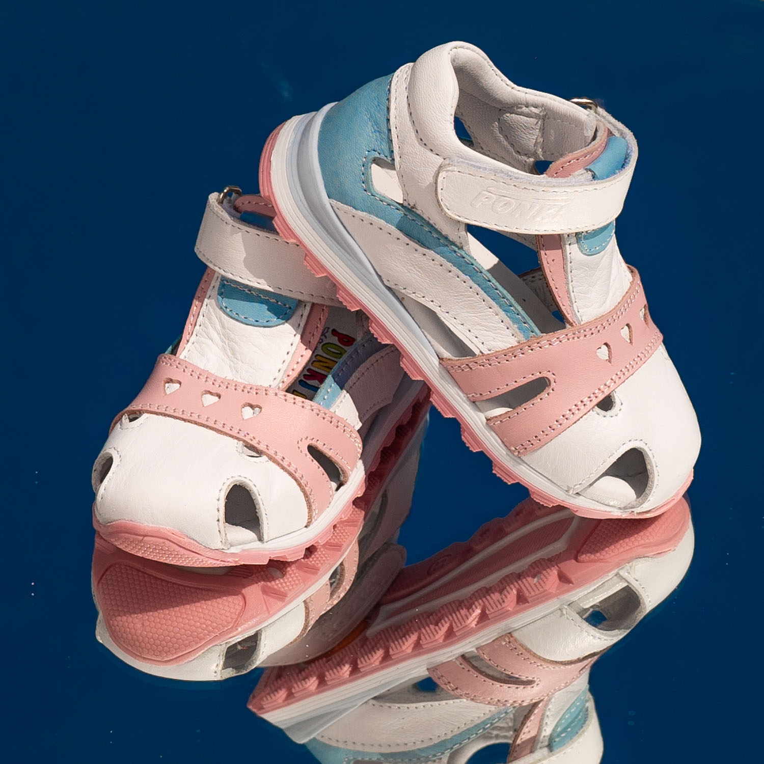 Baby sandals PONKI Mercury White-Powder №22-25