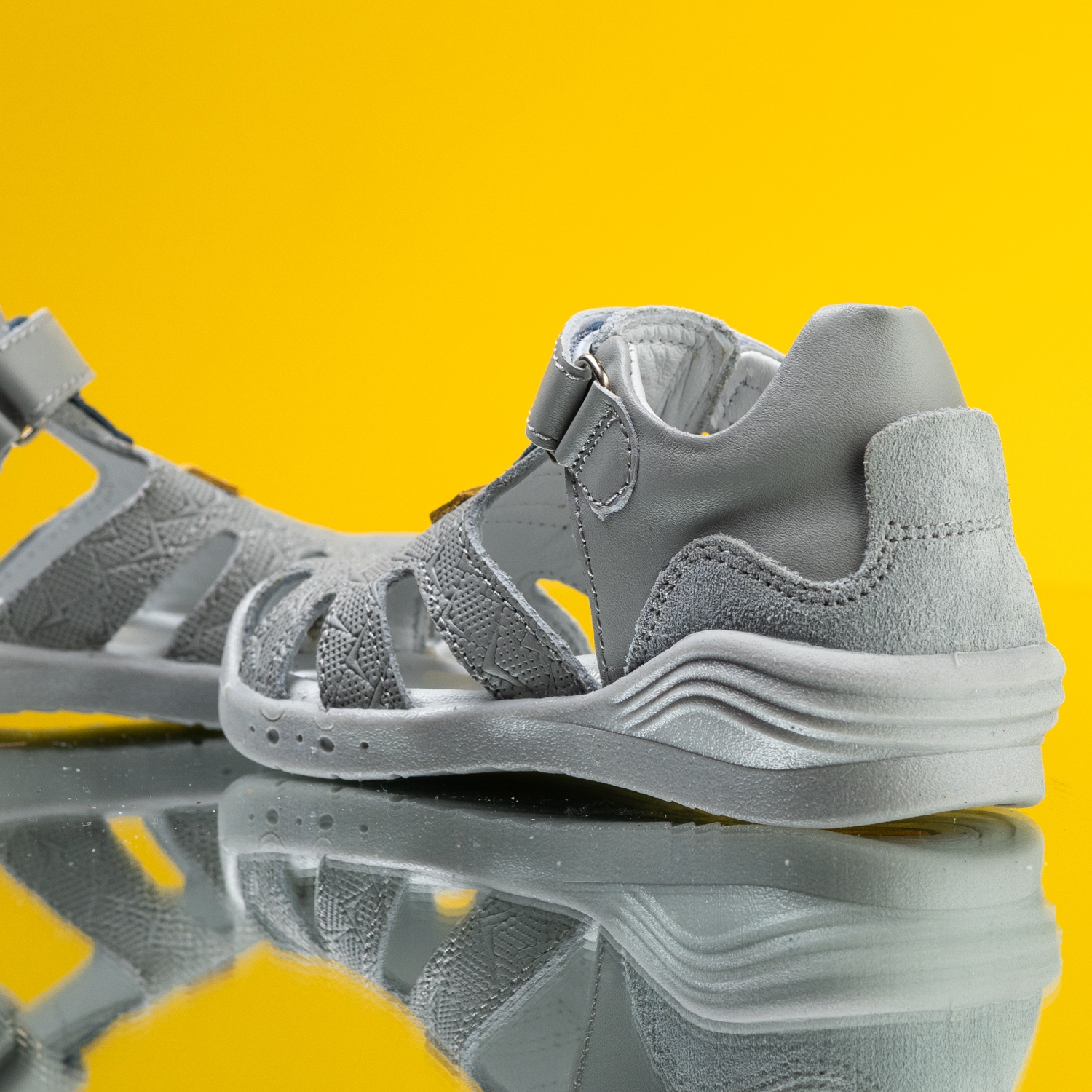 Baby sandals PONKI Optic Grey №19-25
