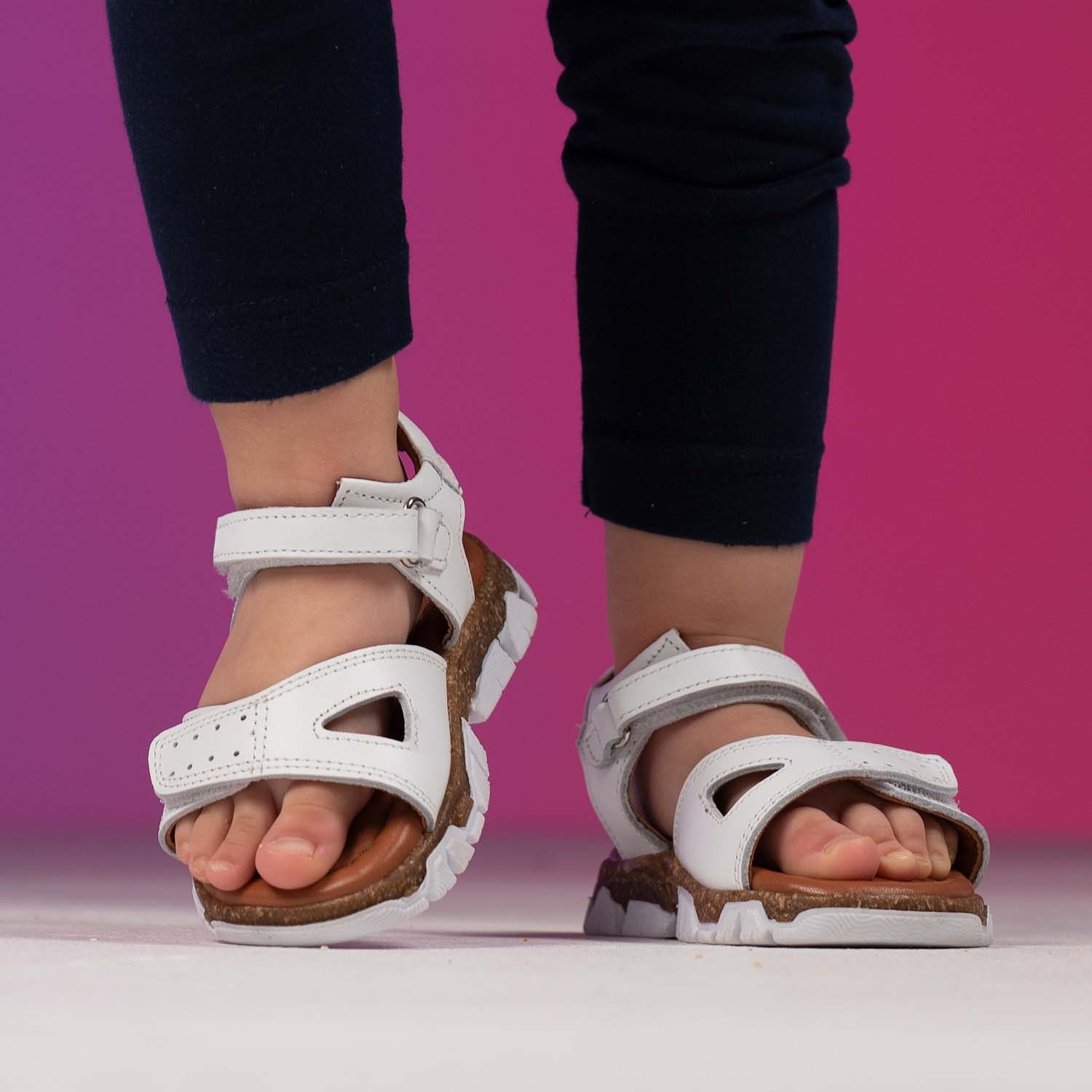 Baby sandals PONKI Roger White №21-25
