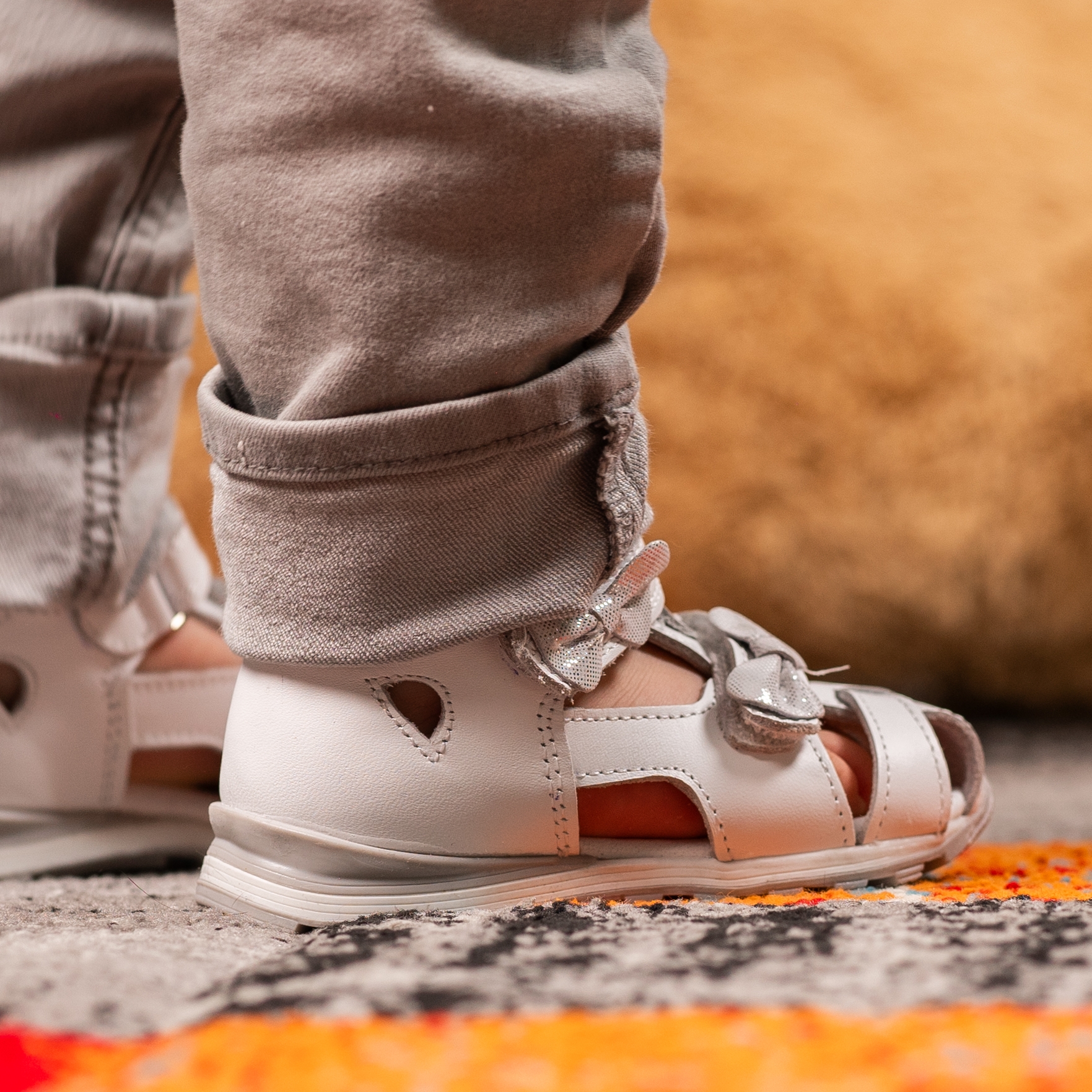 Baby sandals PONKI Saturn White №19-25