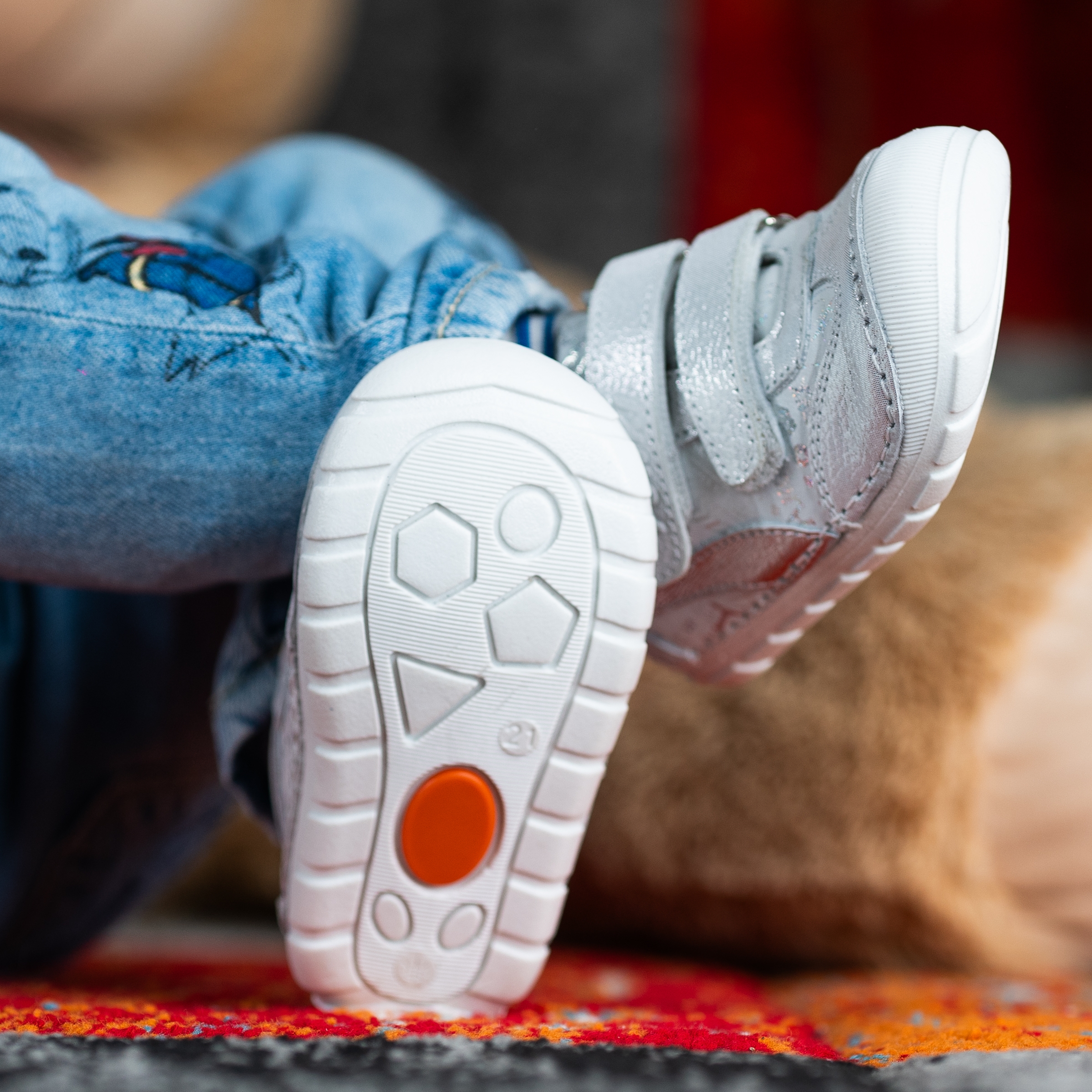 Baby shoes PONKI BAREFOOT LYNN'S Silver №19-21