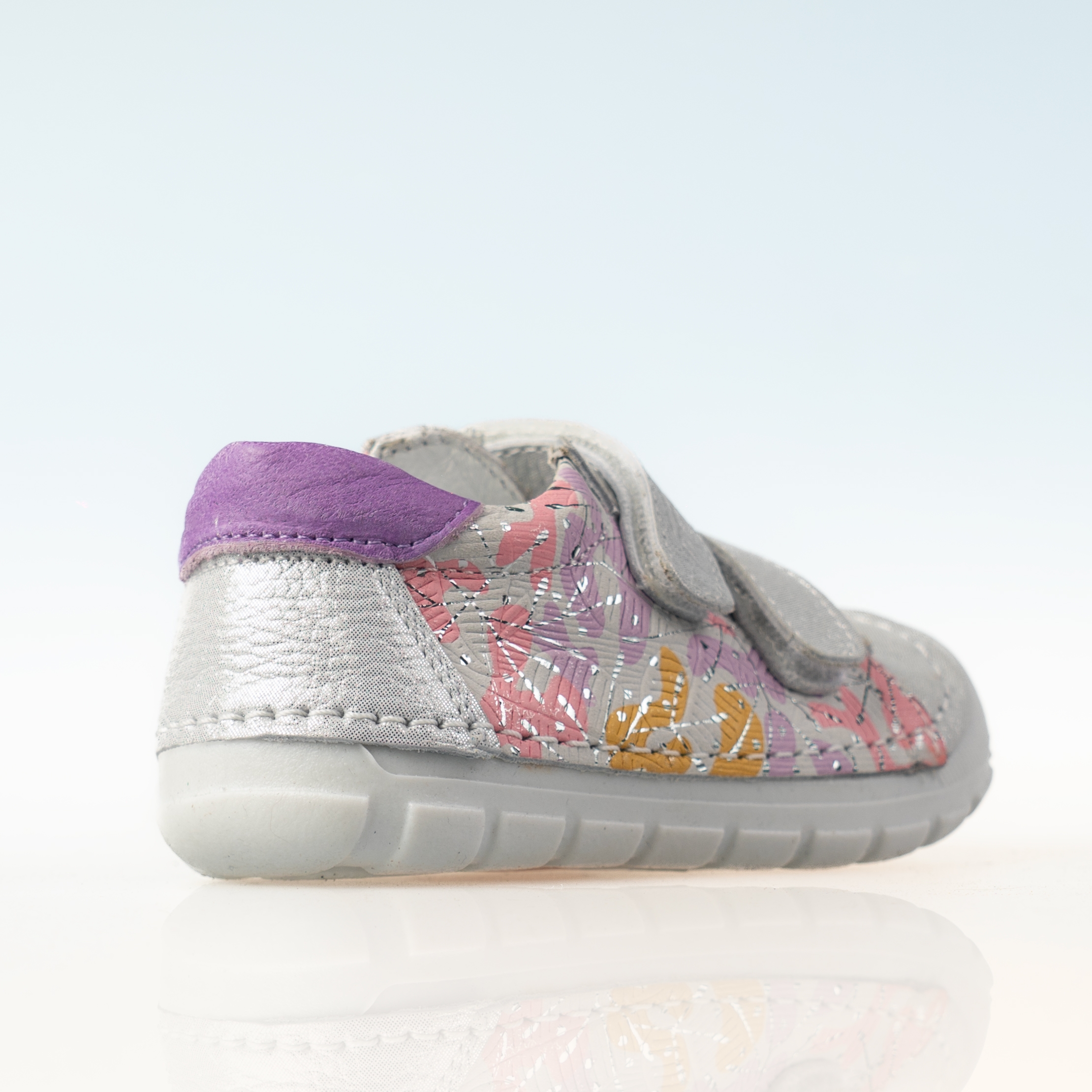 Baby shoes PONKI BAREFOOT MELAAN SILVER №19-25