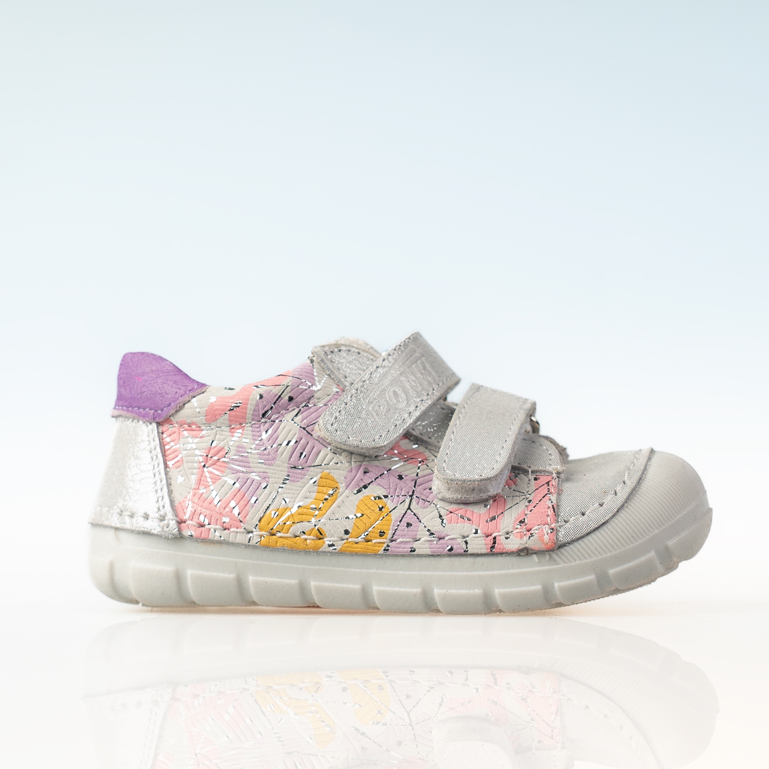 Baby shoes PONKI BAREFOOT MELAAN SILVER №19-25