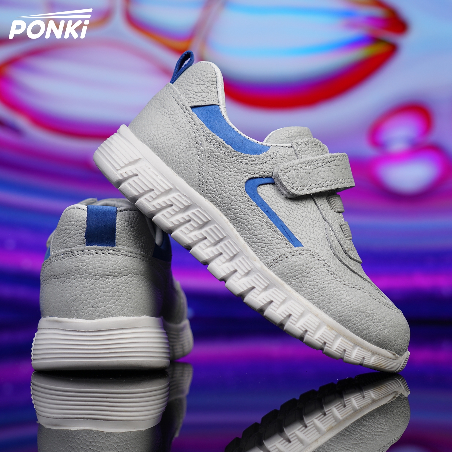 Baby shoes PONKI LA'SPORTA GREY sizes 21-25
