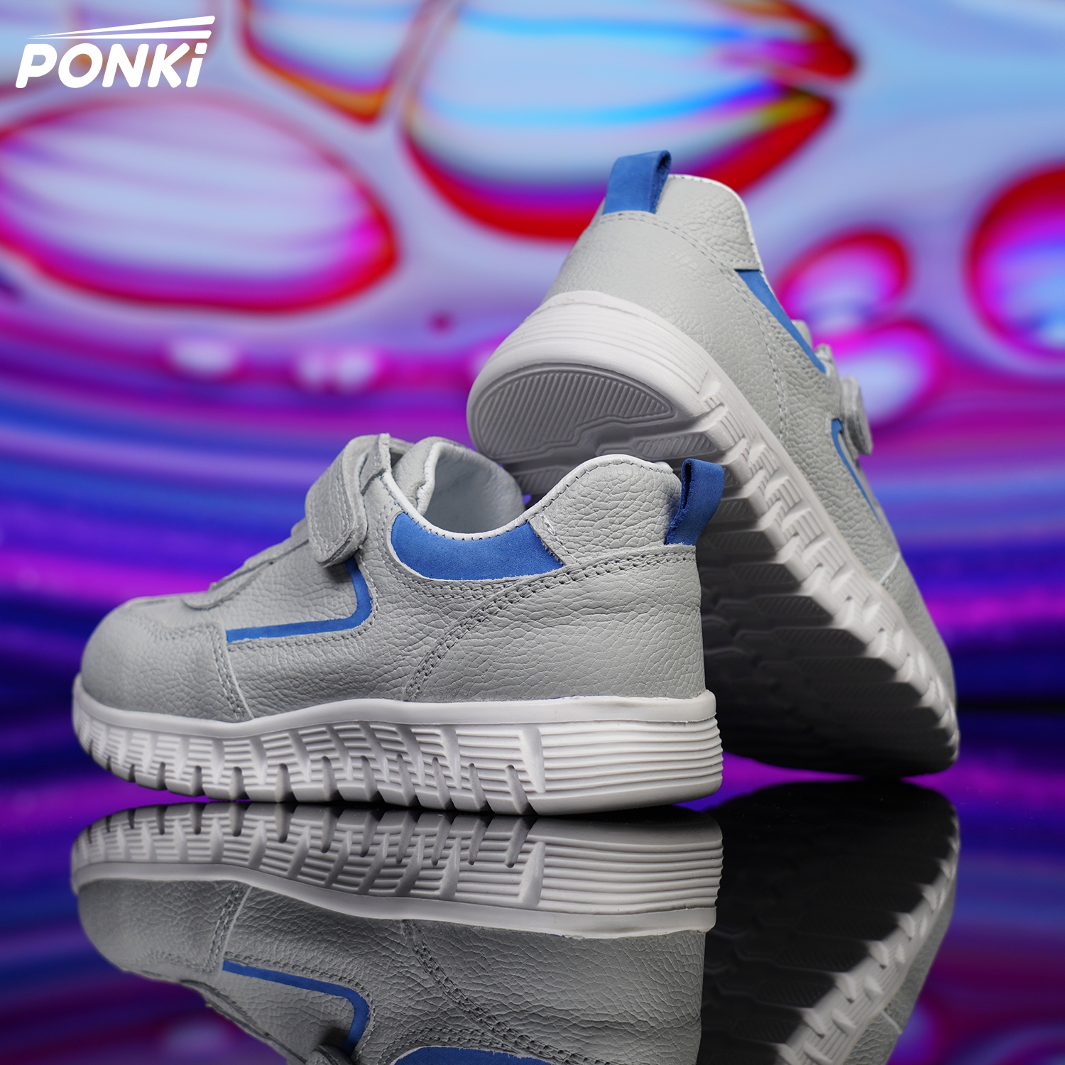 Baby shoes PONKI LA'SPORTA GREY sizes 21-25