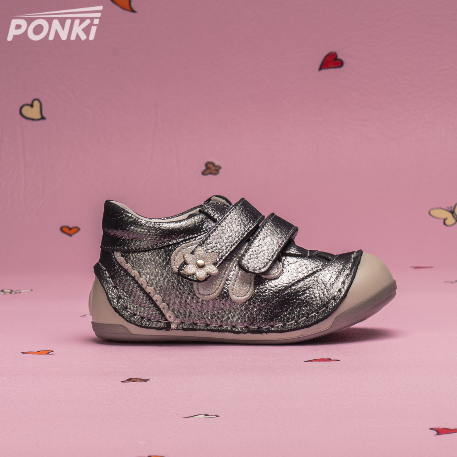 Baby Shoes PONKI PUFI PAPI PLATINIUM №19-21