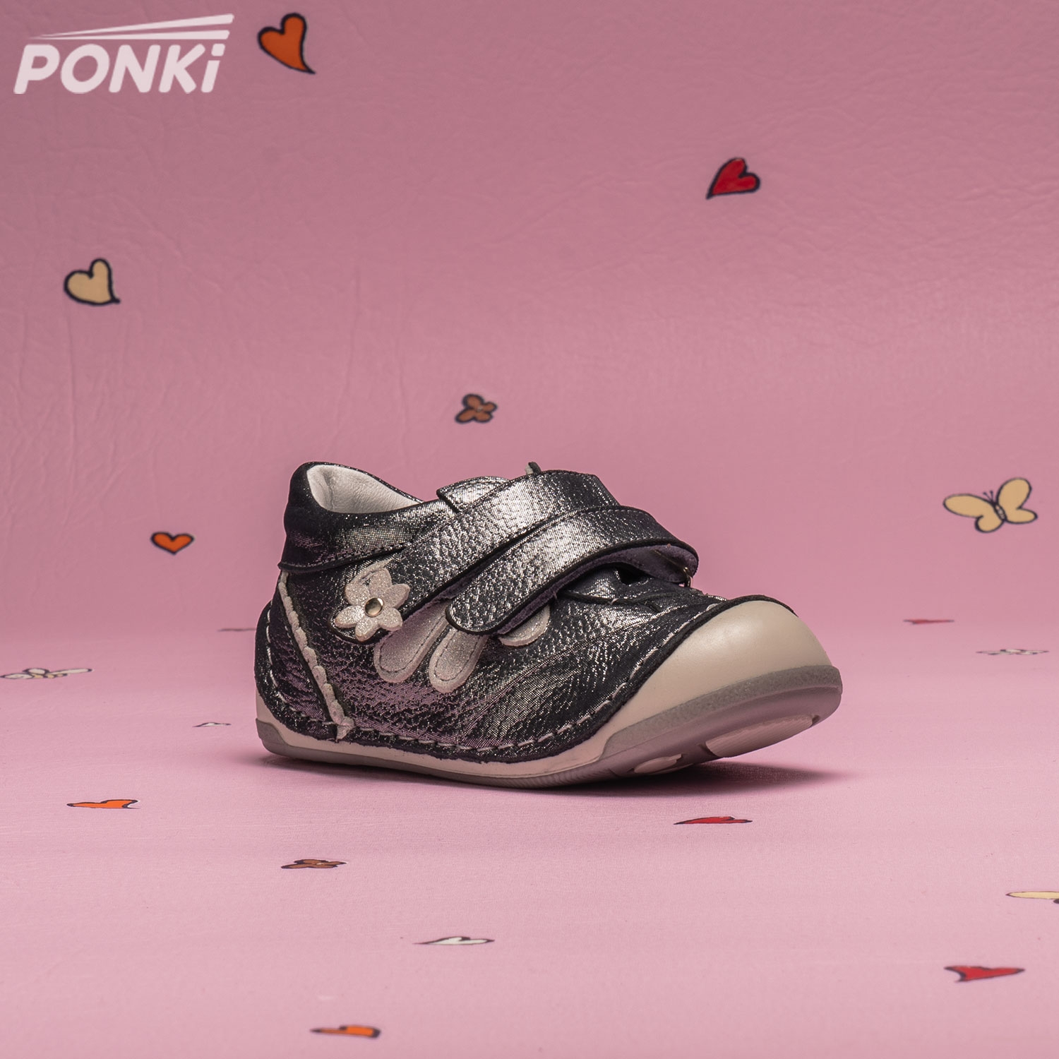 Baby Shoes PONKI PUFI PAPI PLATINIUM №19-21