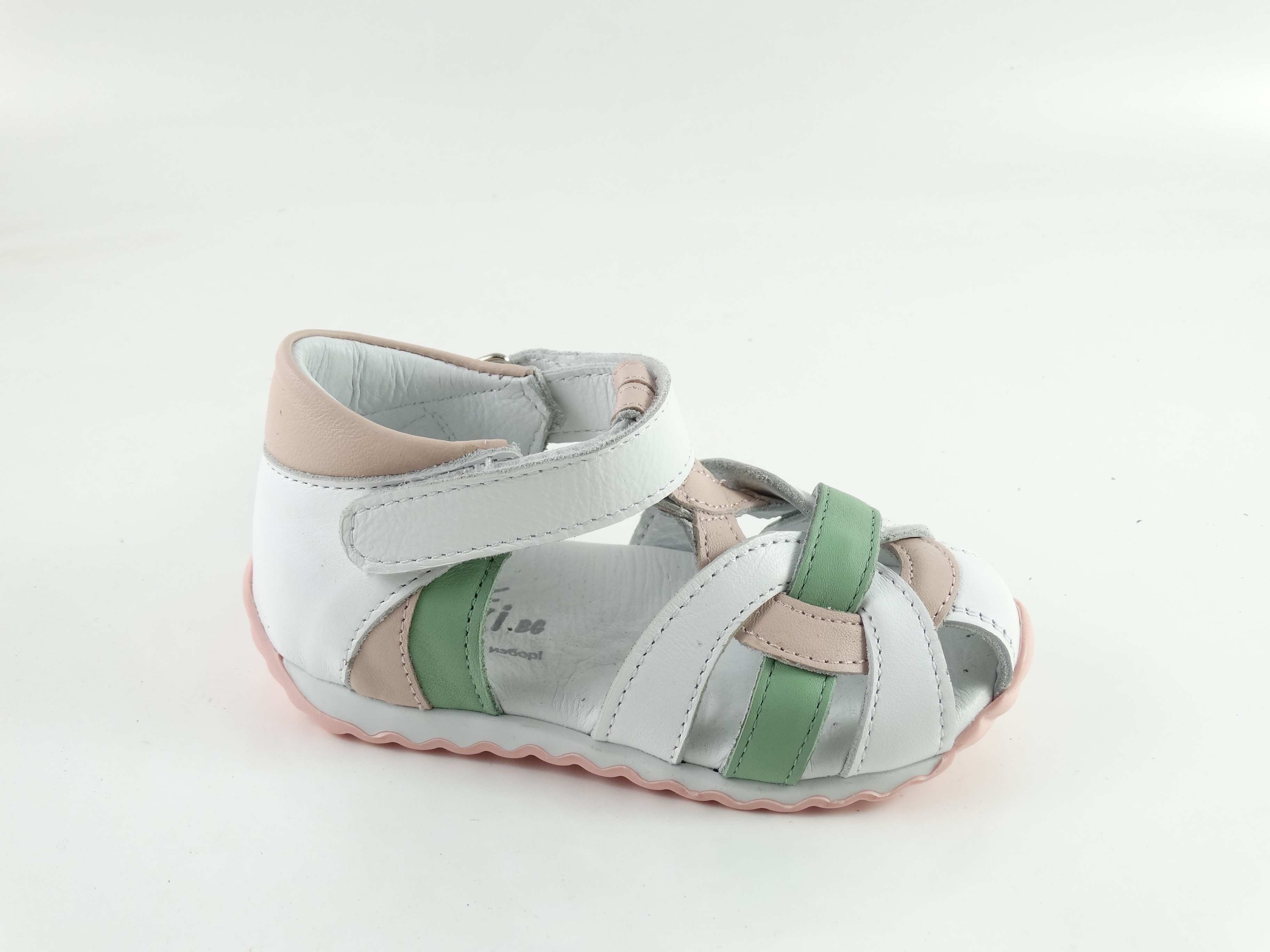 PONKI Zippies White-Powder – Baby Sandals №21-25