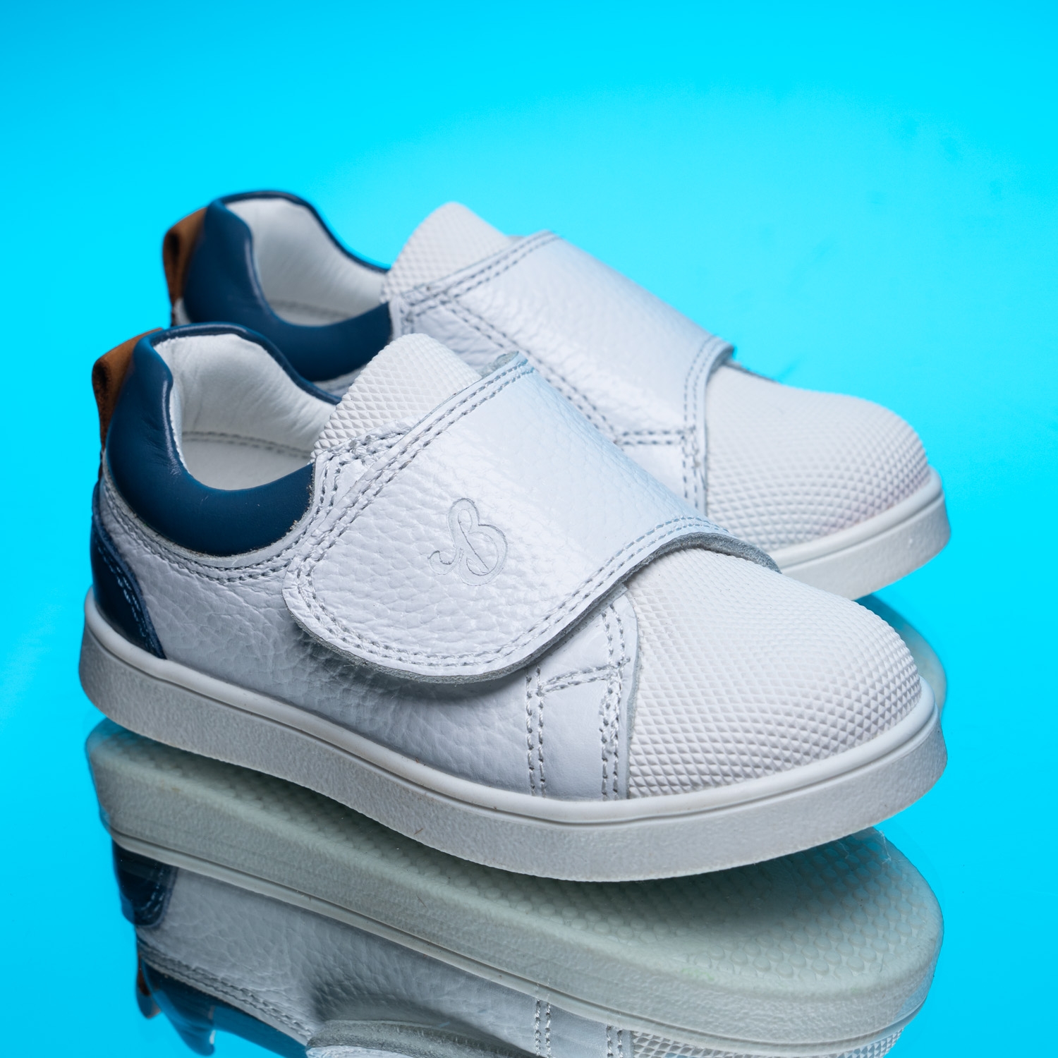 Baby Sports Shoes Bebbini Shell White Size 21-26