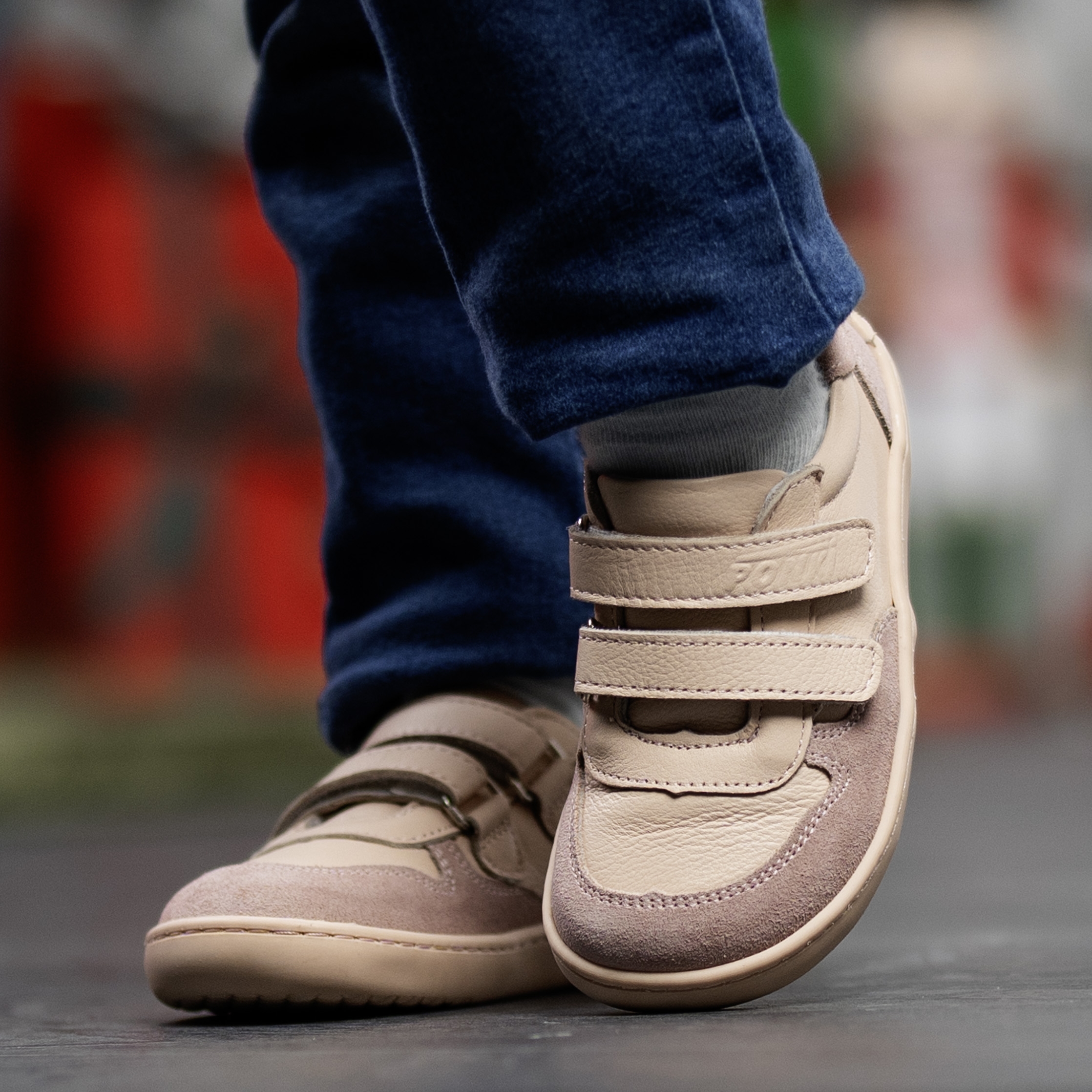 Barefoot Children's Shoes PONKI Barefoot Srowe Powder №21-25