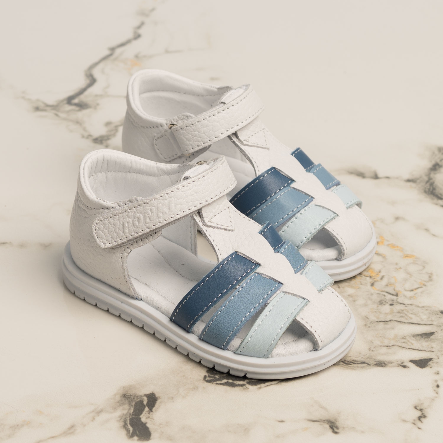Baby Sandals PONKI Brondo White-Blue №19-25